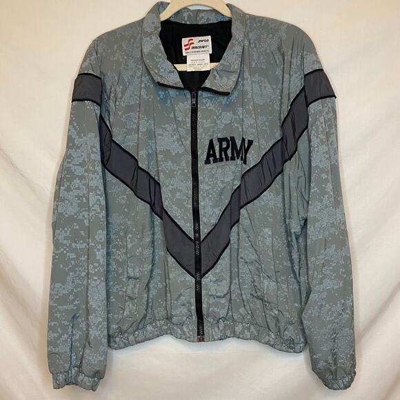 Vintage JWOD Skillcraft US Army Men’s camouflage reflective windbreaker jacket - Picture 1 of 12